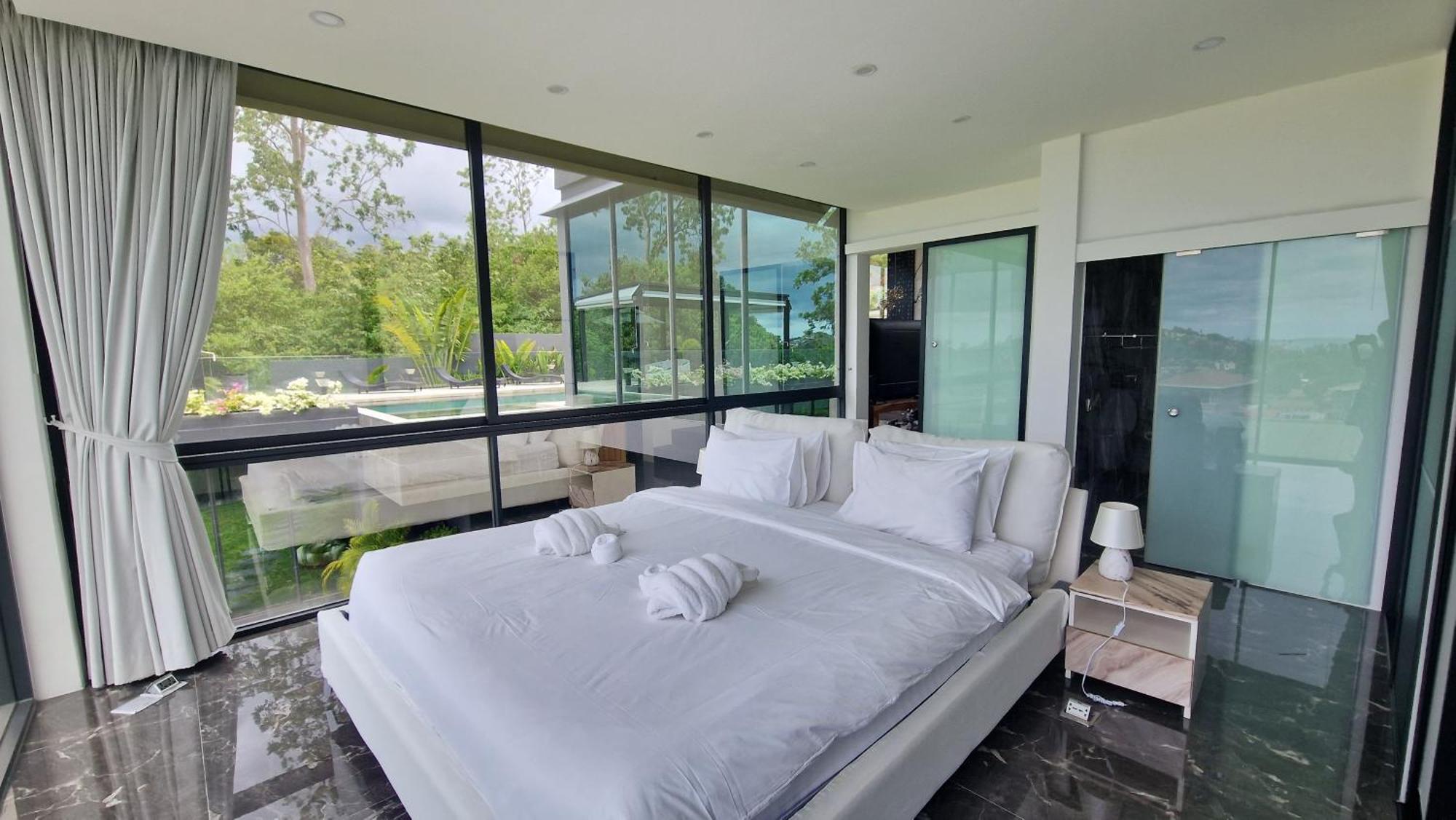Villa Obsidian, With Staff, Sea View And Walk To Choeng Mon Beach المظهر الخارجي الصورة